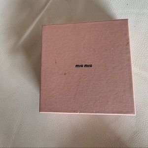 MIU MIU small gift storage BOB Size 6.5”/6.5”/2”